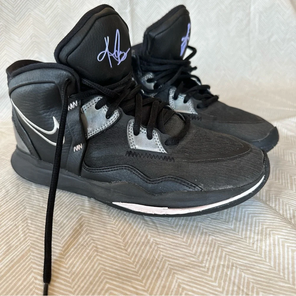 NIKE KYRIE INFINITY GS BLACK METALLIC SILVER CONCORD DD0334-005 BASKETBALL (5.5)